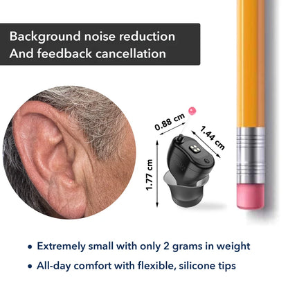 Discreet Rechargeable CIC Hearing Aids - F20D1